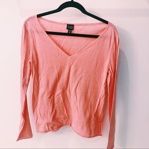 EILEEN FISHER LIGHTWEIGHT KNIT VNECK SWEATER